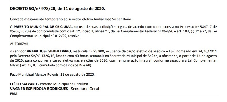 De olho nas eleições, a lista de exonerações no Paço ...