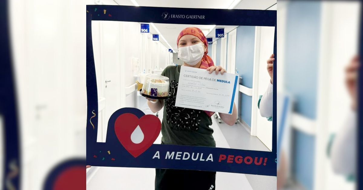 Isabel Veloso no dia em que recebeu alta hospitalar 