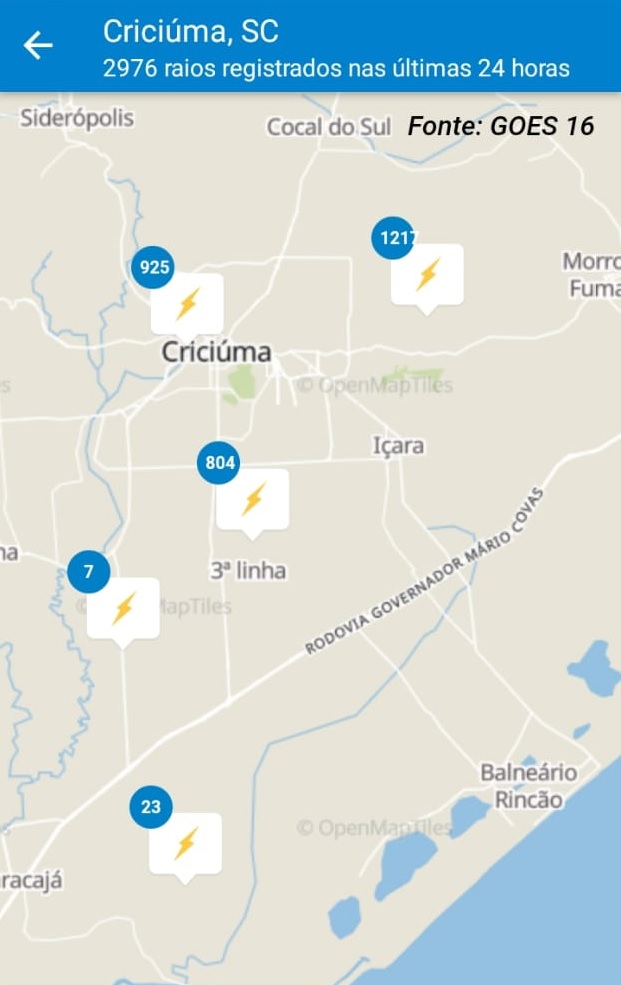 Criciúma dos 2.975 raios - Cotidiano - 4oito