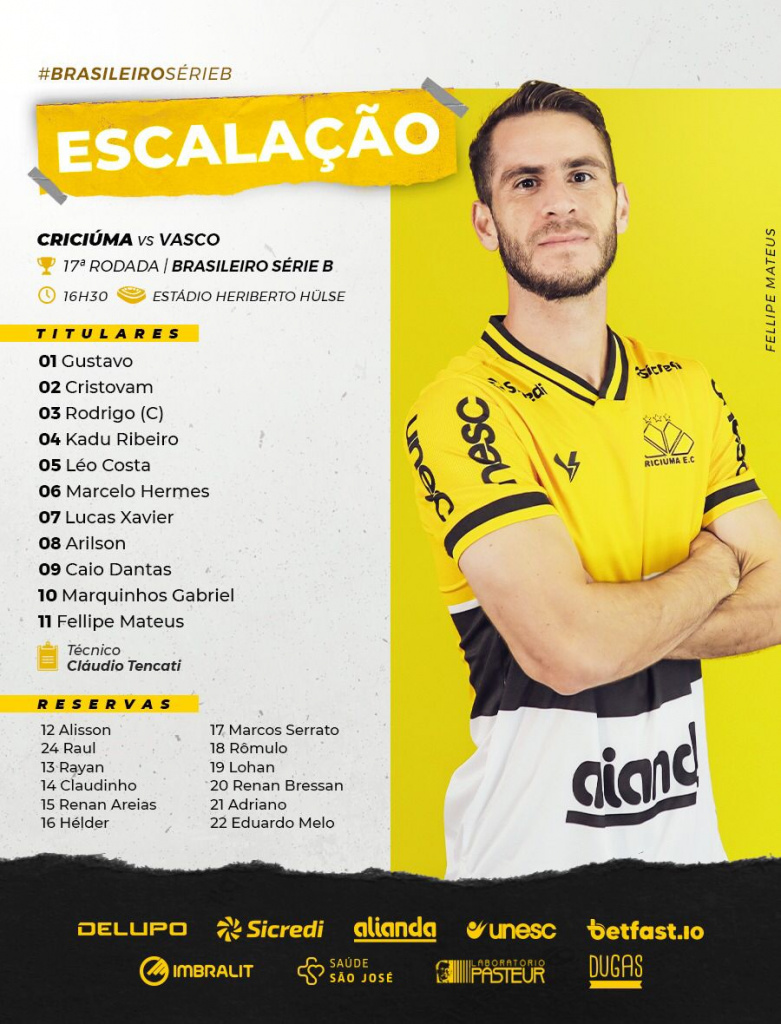 Criciúma 0 x 1 Vasco: confira os detalhes da partida - Esporte - 4oito