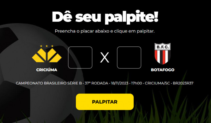 CRICIÚMA X BOTAFOGO SP - 37ª RODADA SÉRIE B 2023 - Minha Entrada