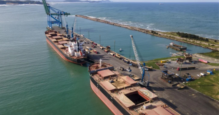 Porto de Imbituba teve em setembro o melhor mês do ano, com 697 mil toneladas movimentadas | Foto: Divulgação/SCPAR/4oito