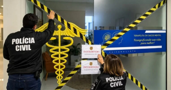 Investigado também foi suspenso das funções de psicanalista e terapeuta | Foto: Divulgação/PCSC