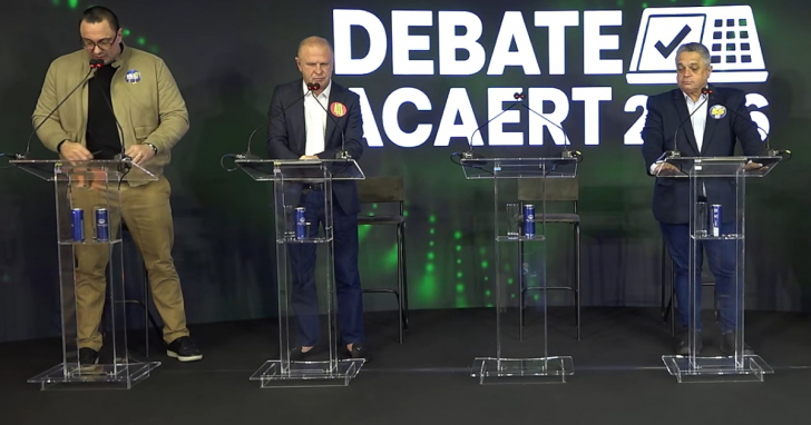 João Rodrigues, Gelson Merisio e Ralf Zimmer protagonizaram novos confrontos durante o debate | Foto: Reprodução/Youtube