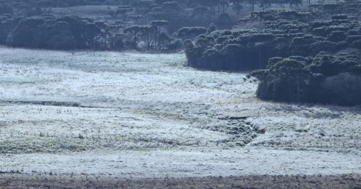 As condições favoreceram a ocorrência de neve em localidades como Urubici e Bom Jardim da Serra | Foto: Arquivo/4oito