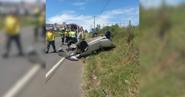 No momento que o socorro chegou ao local, o homem foi encontrado consciente e sem ferimentos graves | Foto: Divulgação/CBMSC