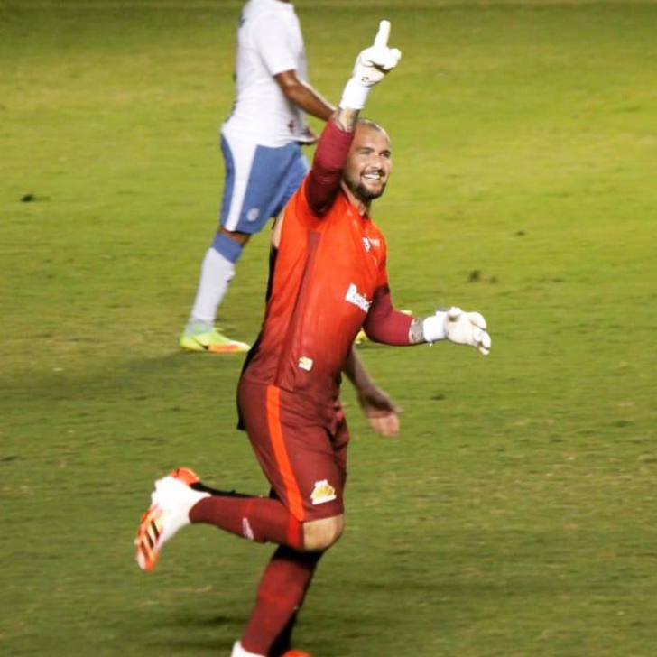 Agenor comemora gol contra o São Bento, na Série C do ano passado (Foto: Divulgação)