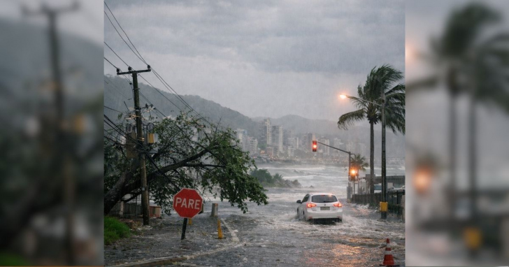 Maior preocupação é para a sexta-feira (13) - Foto gerada com auxílio de IA/4oito