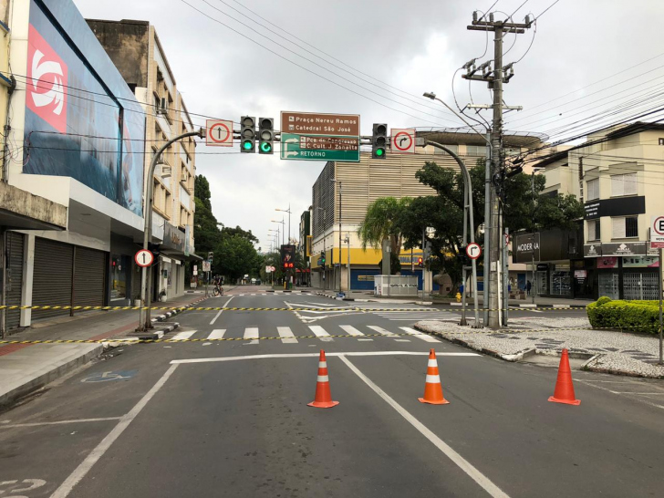 Manhã foi tensa e nublada em Criciúma / Foto: Gregório Silveira / 4oito