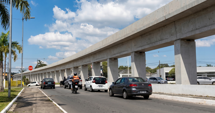 Projeto prevê elevação de sete metros na linha férrea - Foto: Reprodução/4oito