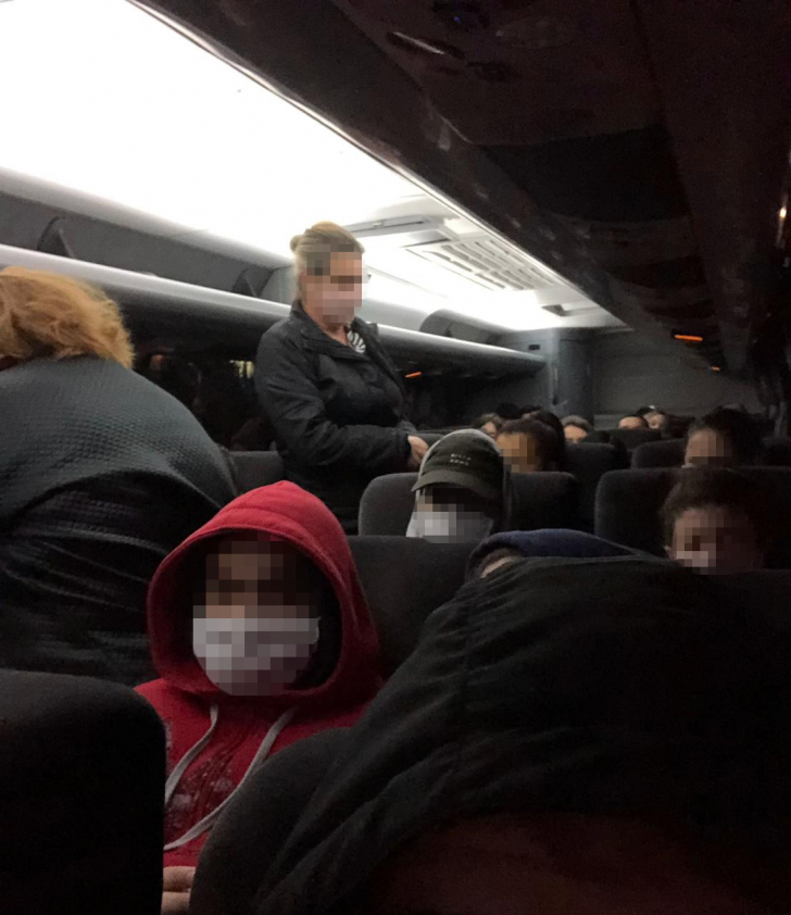 Passageiro fez flagrante do interior do ônibus de Treviso em uma das viagens da semana / Divulgação