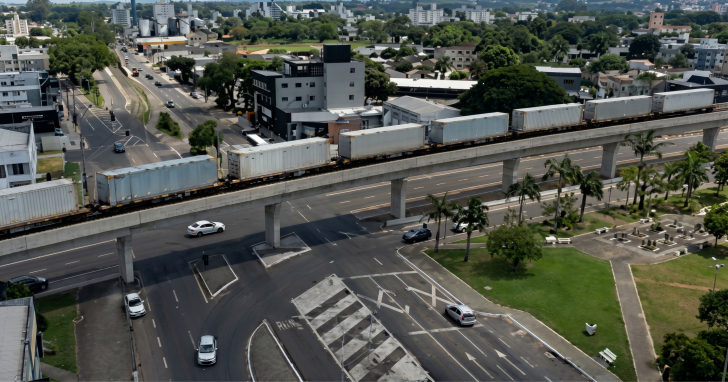 Projeto prevê elevação de até sete metros nos trilhos | Foto: Reprodução/4oito