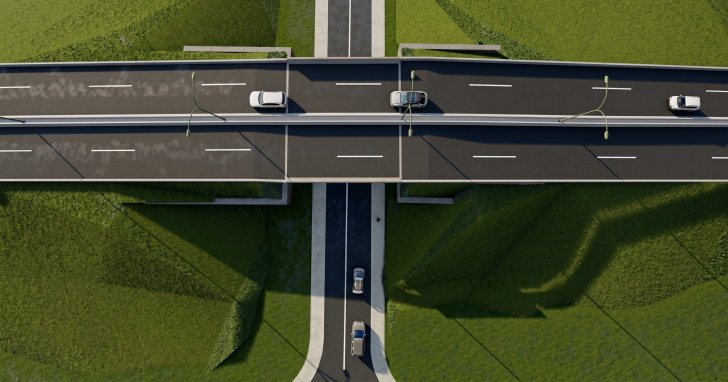 Extensão prevê viadutos e nova ligação com o litoral | Foto: Iparque/Divulgação/4oito