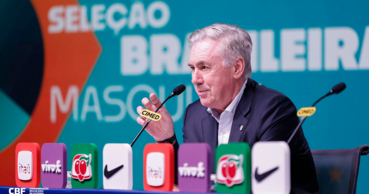 Ancelotti define os 26 convocados para a Copa do Mundo de 2026 | Foto: Rafael Ribeiro/CBF/4oito
