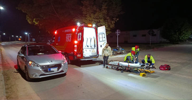 Mulher foi levada ao Hospital São Roque | Foto: Divulgação/CBMSC/4oito