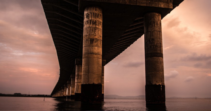 Ponte Anita Garibaldi alterações no tabuleiro da estrutura | Foto: José Demathé/4oito