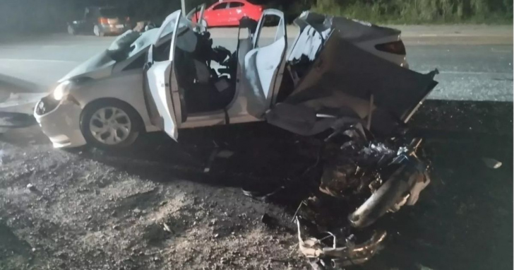 Grave acidente em Trombudo Central deixou um motociclista morto e dois feridos - Foto: Divulgação/Corpo de Bombeiros