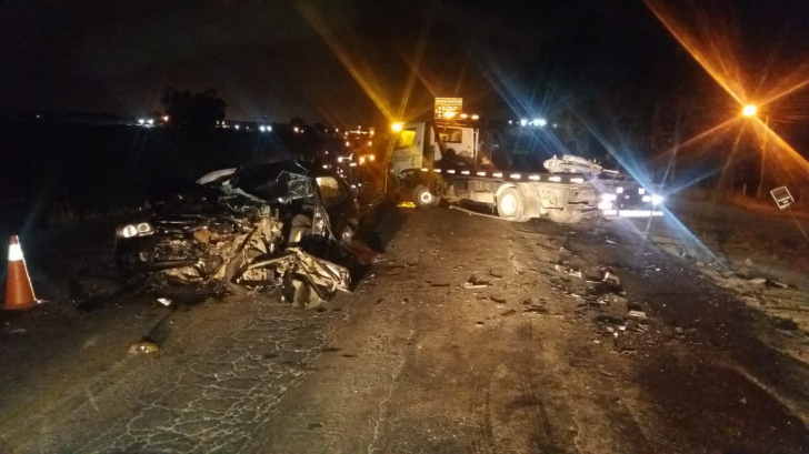 Acidente no começo da madrugada desta segunda-feira resultou em uma morte em Navegantes / Divulgação