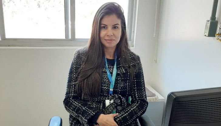 Aline de Fátima Pereira Luz é a nova chefe do Setor de Operação e Manutenção de Água / Divulgação