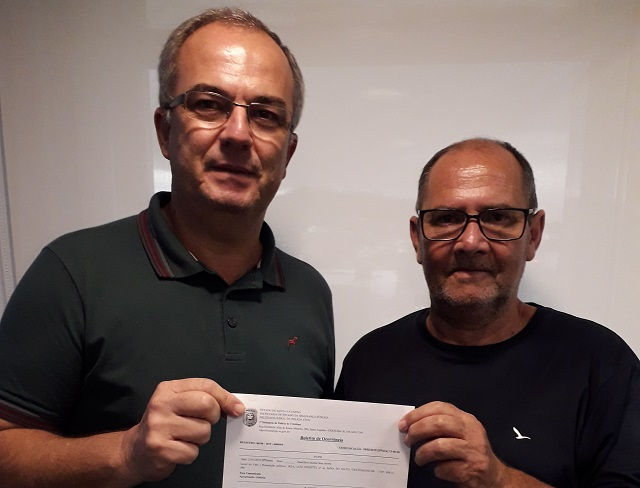 Presidente Daniel Antunes e vice Amilton Luiz / Divulgação