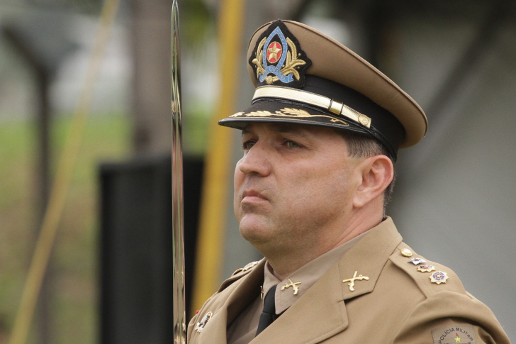 Tenente coronel Dimitri, comandante do batalhão da PM em Criciúma / Arquivo / 4oito