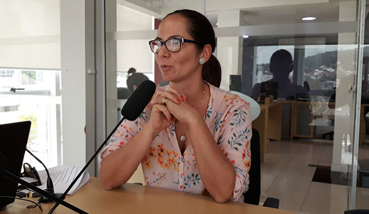 Cláudia Nandi no Programa do Avesso (foto: Mano Dal Ponte)