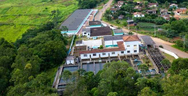 Estação de Tratamento de Água do São Defende, em Criciúma / Foto: Casan / Divulgação