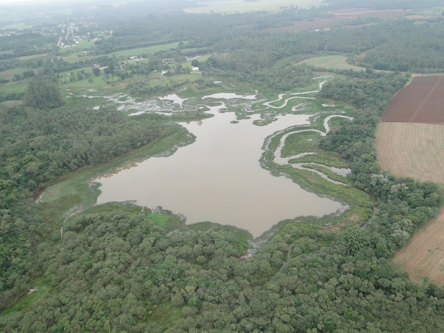 Lagoa do Verdinho observada de cima hoje / Divulgação