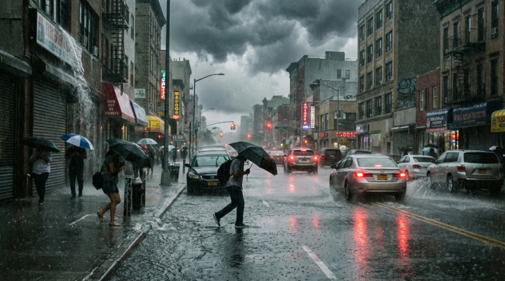 Temporal se aproxima de cidades do Sul de SC  | Foto: Imagem gerada com auxilio de IA/4oito