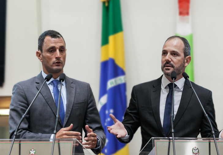 Deputados João Amin e Laércio Schuster / Fotos: Divulgação