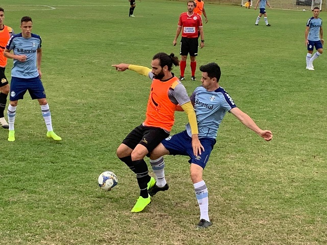 Léo Gamalho fez o gol do Tigre no jogo-treino / Fotos: Jota Éder / Timaço / Rádio Som Maior