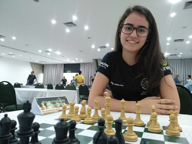 Kathiê é destaque do xadrez içarense e brasileiro / Divulgação