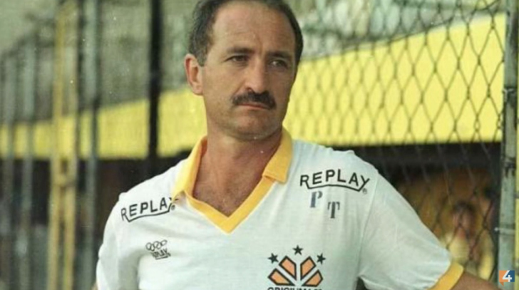 O campeão Luiz Felipe Scolari em 1991, treinando o Criciúma no Heriberto Hülse / Reprodução