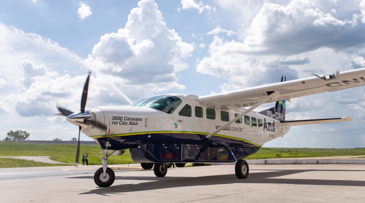 Aeronave Caravan, com nove lugares, será utilizada inicialmente na operação regional | Foto: Divulgação/4oito