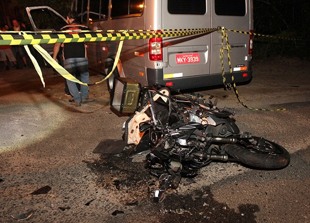 O acidente que tirou a vida de Adilton Ronsani há um mês, em Cocal do Sul / Foto: Daniel Búrigo / Arquivo / 4oito