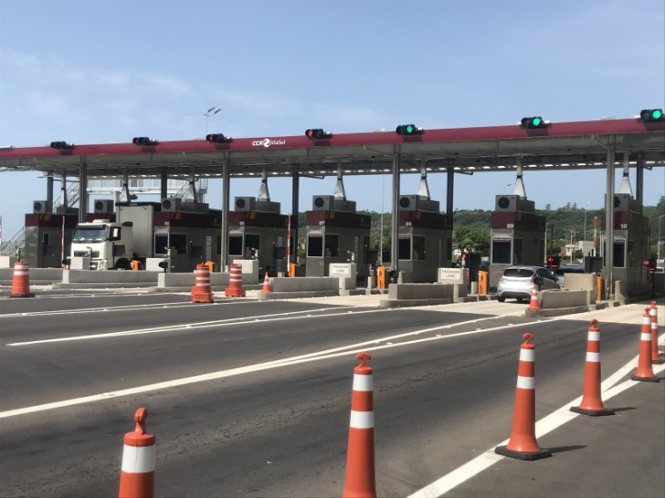 Praça de pedágio de Três Cachoeiras, no norte gaúcho, é da CCR e começou a operar no último dia 9 / Divulgação