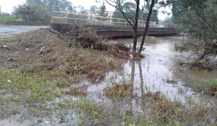 Leito do rio subiu no último temporal / Foto: Divulgação