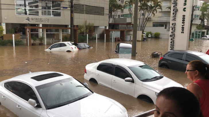 Um dos pontos críticos foi na rua João Cechinel, no Centro / Foto: Divulgação