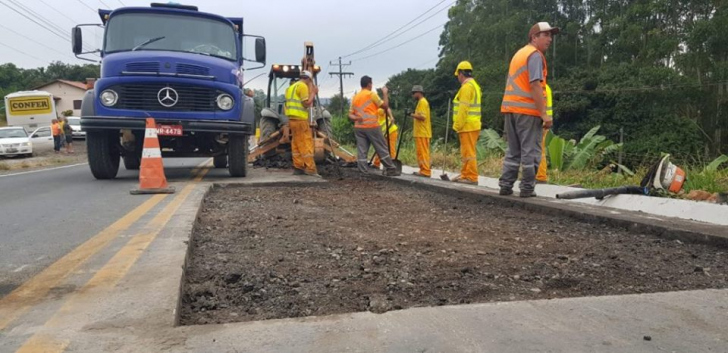 Rodovia em Orleans já precisa ser recuperada / Divulgação