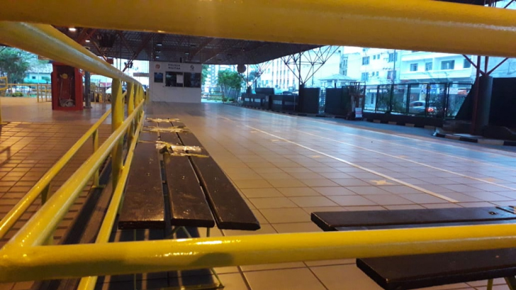 Terminal Central vazio na manhã desta terça-feira / Fotos: Denis Luciano / 4oito