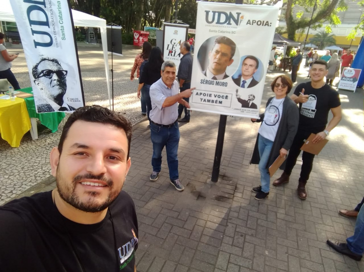 Militantes da UDN levam o partido à praça Nereu / Divulgação