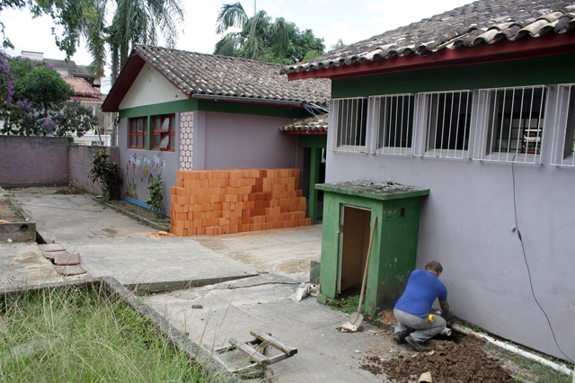 Escola Luiz Lazzarin passou por reforma e obras continuam ao longo do ano. Foto: Daniel Búrigo/Arquivo