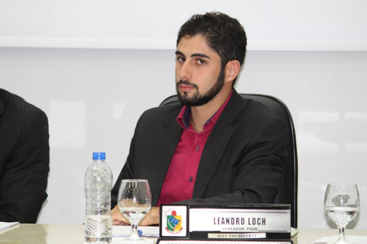 Vereador Leandro Loch, autor do projeto que não passou de novo na Câmara / Divulgação