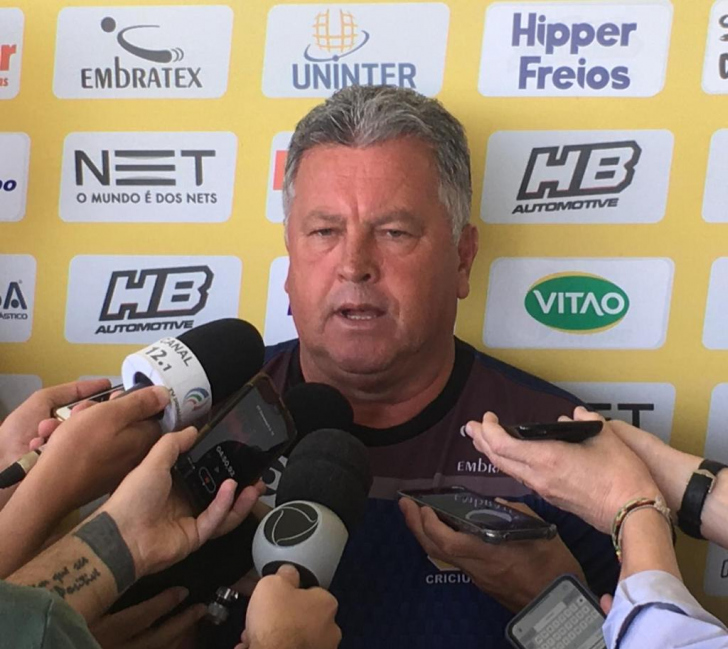 Técnico confirma esquema com quatro defensores (Foto: Celso da Luz / Criciúma EC)