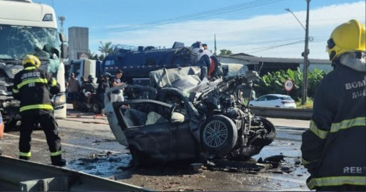 Mais acidentes marcam o Carnaval nas BRs de SC; mortes mais que dobram, aponta PRF | Foto: Reprodução/TVBV