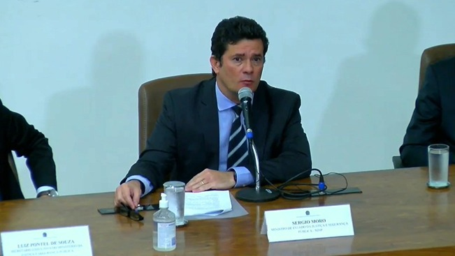 Moro em coletiva nesta sexta-feira (Foto: Reprodução)