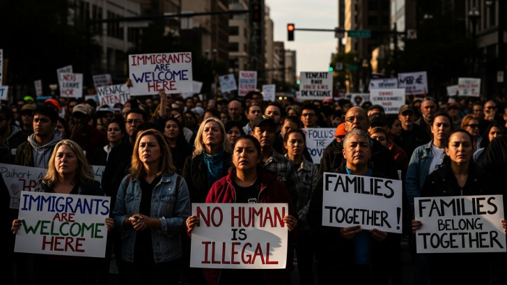 Protesto contra ações do ICE reúne manifestantes em Minneapolis | Foto: imagem gerada com auxilio de IA