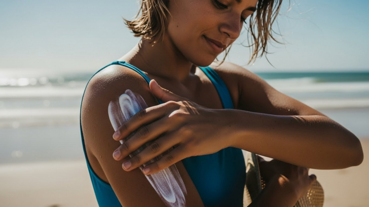 Uso de protetor solar é essencial para prevenir o câncer de pele | Foto: imagem gerada com auxilio de IA