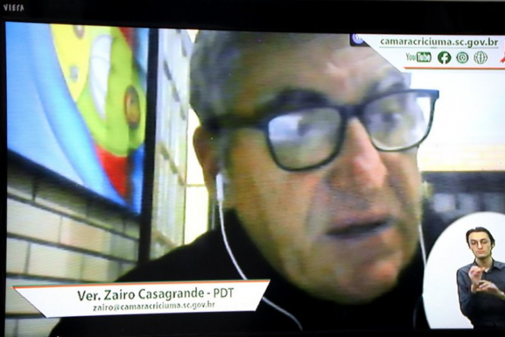 Vereador Zairo Casagrande / Reprodução