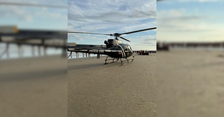 Uso de colchão inflável provoca afogamento grave no Arroio do Silva | Foto: Sarasul/Divulgação/4oito